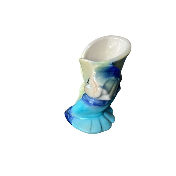 Shawnee Pixie Planter Pottery Ceramic Elf Fairy Tulip Flower - Picture 6 of 8